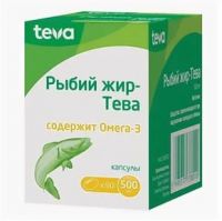 Рыбий жир-тева 500мг капс. №90 (TEVA PHARMACEUTICAL WORKS PRIVATE CO.)