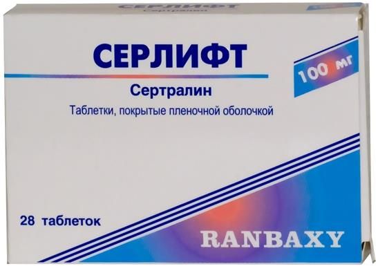 Серлифт 100мг таб.п/об.пл. №28 (Sun pharmaceutical industries ltd.)