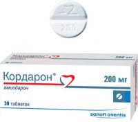 Кордарон 200мг таб. №30 (SANOFI-WINTHROP INDUSTRIE)