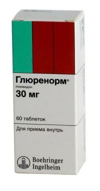 Глюренорм 30мг таб. №60 (BOEHRINGER INGELHEIM ELLAS A.E.)