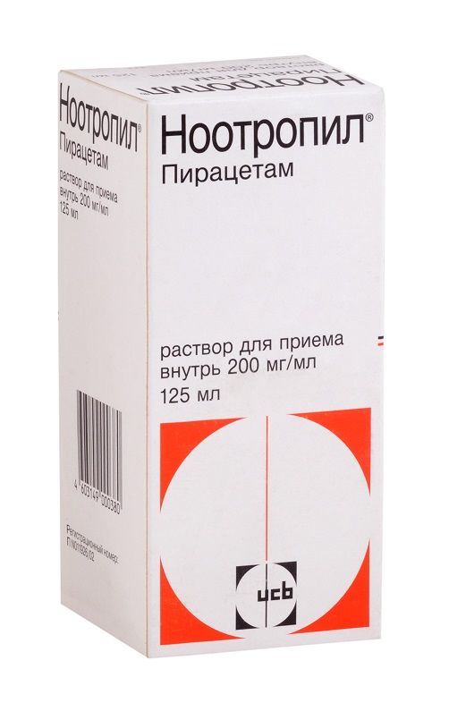 Ноотропил 200мг/мл 125мл р-р д/пр.внутр. №1 фл.стак.мерн.