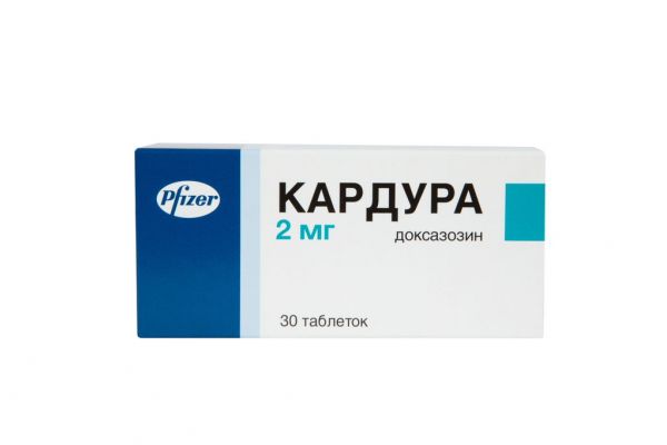 Кардура 2мг таб. №30 (Pfizer pgm)