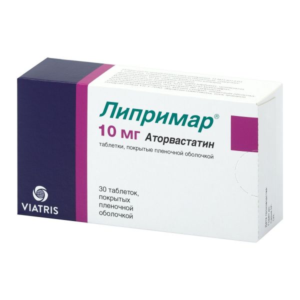 Липримар 10мг таблетки покрытые плёночной оболочкой №30 (Pfizer pharmaceuticals llc/ pfizer mnf deutschland gmbh_1)