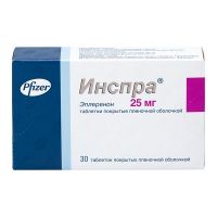 Инспра 25мг таб.п/об.пл. №30 (PFIZER PHARMACEUTICALS LLC/FAREVA AMBOISE)