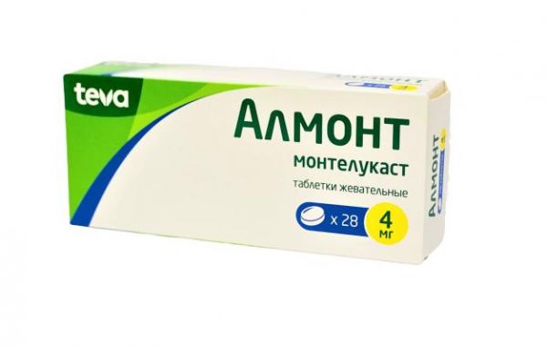 Алмонт 4мг таб.жев. №28 (Actavis ltd.)