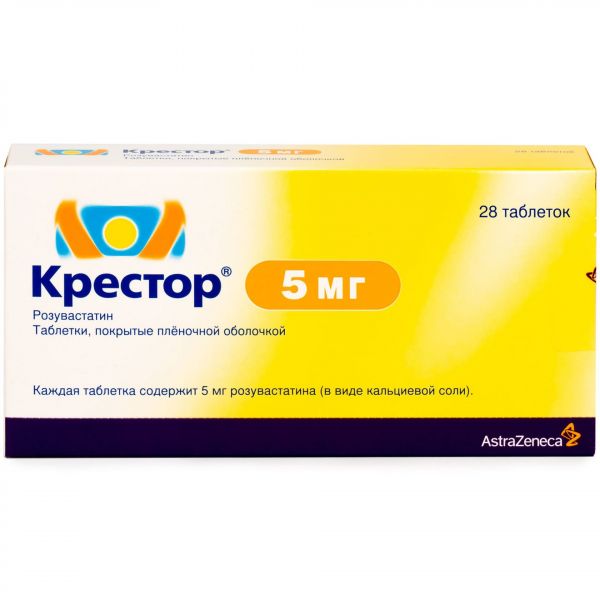 Крестор 5мг таб.п/об.пл. №28 (Ipr pharmaceuticals inc.)