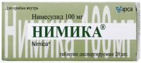 Нимика 100мг таб.дисп. №20 (IPCA LABORATORIES LTD.)