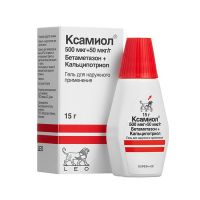 Ксамиол 15г гель д/пр.наружн. №1 фл.полим. (LEO PHARMACEUTICAL PRODUCTS A.S.)