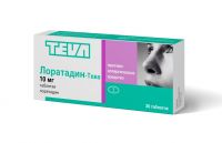 Лоратадин-тева 10мг таб. №30 (TEVA PHARMACEUTICAL INDUSTRIES LTD.)