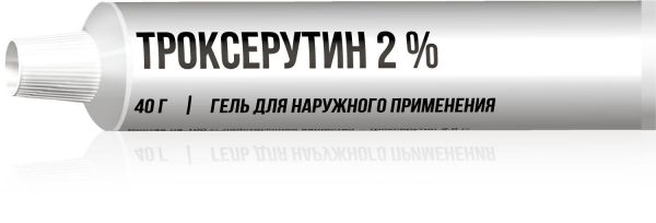 Троксерутин дс 2% 40г гель д/пр.наружн. №1 туба (Озон ооо)