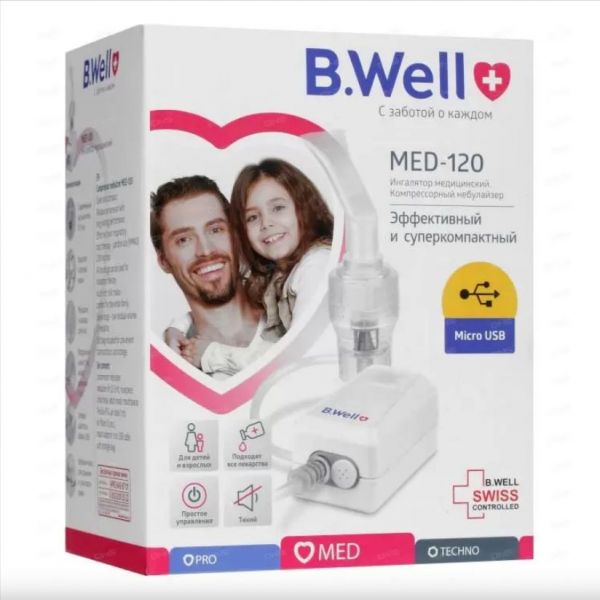 Ингалятор б.велл med-120 компрессор micro usb (B.well limited)