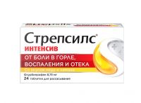 Стрепсилс интенсив таб.д/рассас. №24 мед лимон (RECKITT BENCKISER HEALTHCARE INTERNATIONAL LTD.)