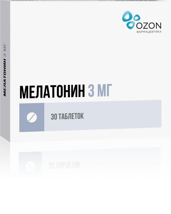 Мелатонин 3мг таб.п/об.пл. №30