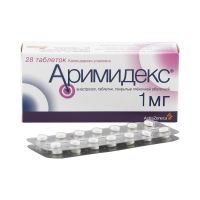 Аримидекс 1мг таб.п/об.пл. №28 (ASTRAZENECA AB/ ЗИО-ЗДОРОВЬЕ ЗАО)